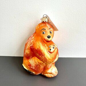 Christopher Radko "My Little Monkey" Glass Christmas Ornament Made in Poland